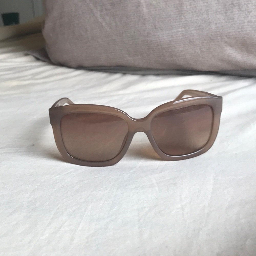 Banana Republic Rectangular Sunglasses,Honey Brown - image 2